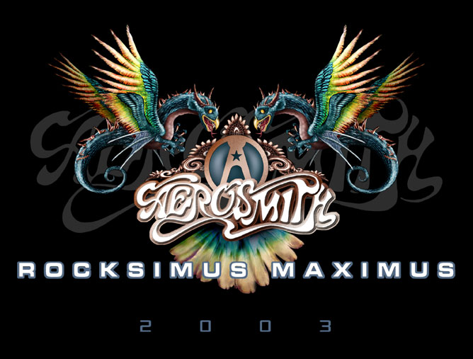 Aerosmith 2003 Rocksimus Maximus tour logo